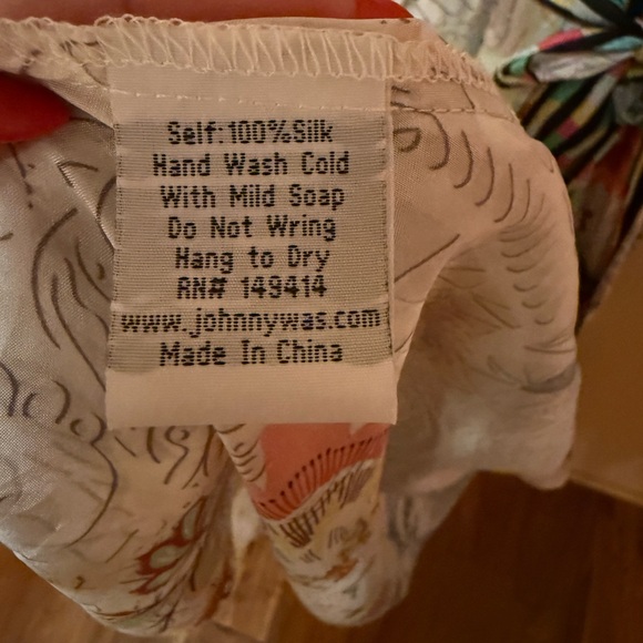 Johnny Was 100% Silk Floral Edith Sleeveless Dress - Picture 11 of 11